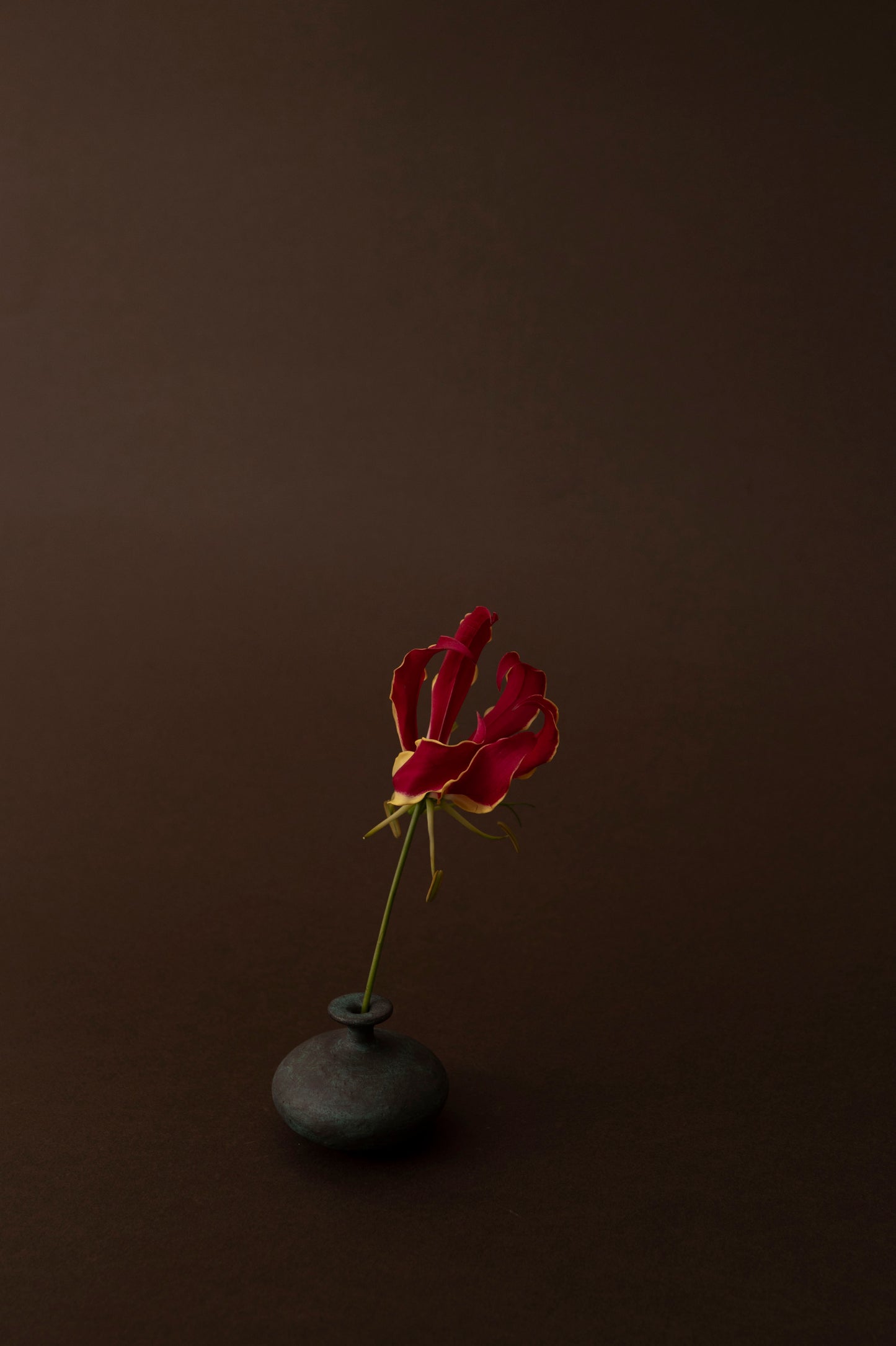 Ceramic Mini Vase, Verdigris