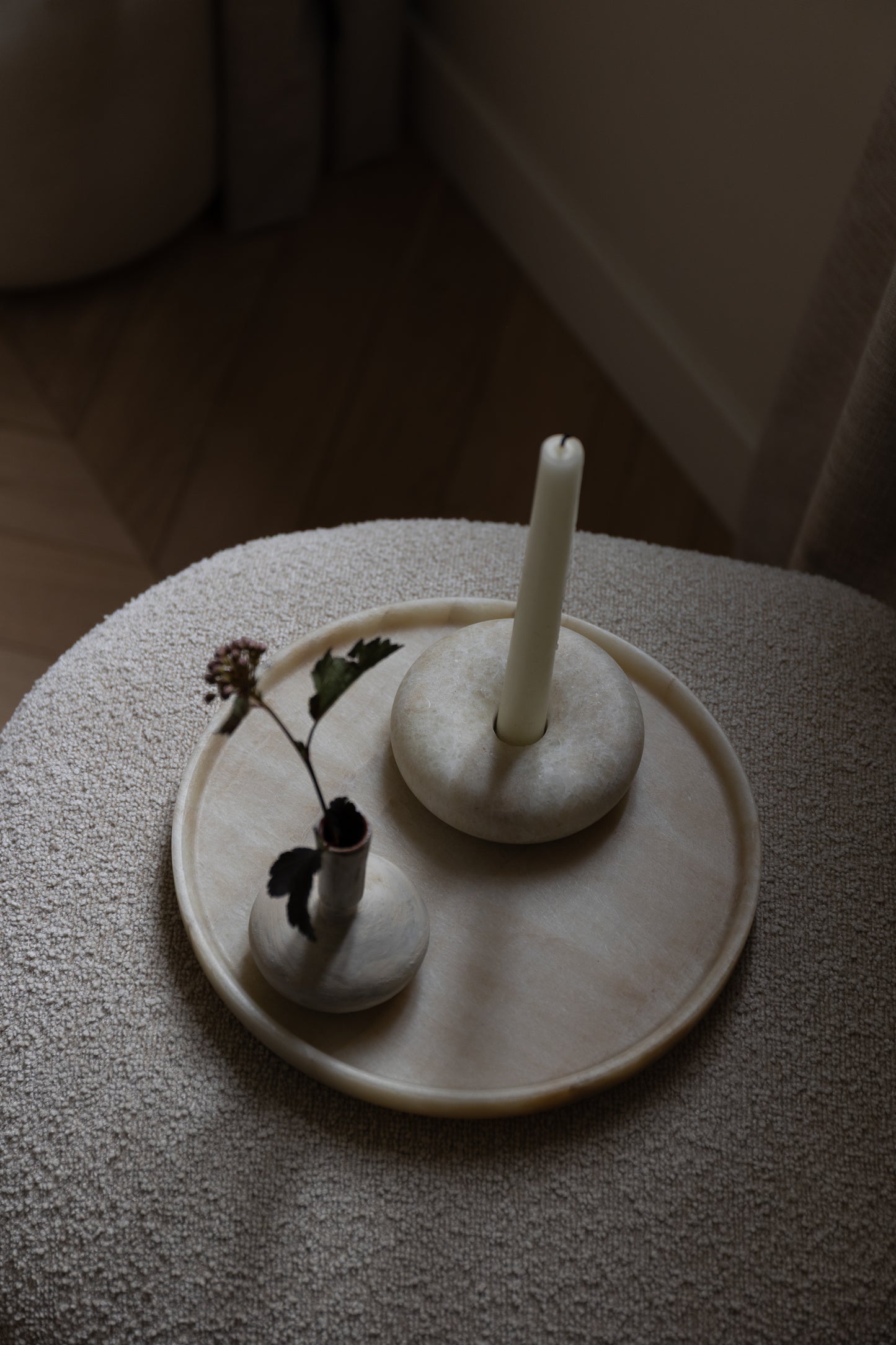 Donut Candle Holder, Onyx Mable