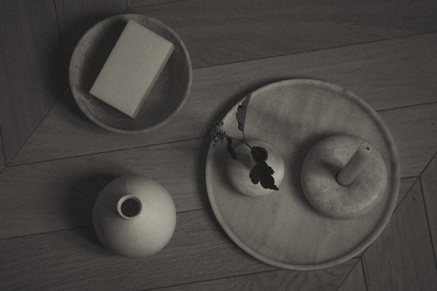 Donut Candle Holder, Onyx Mable