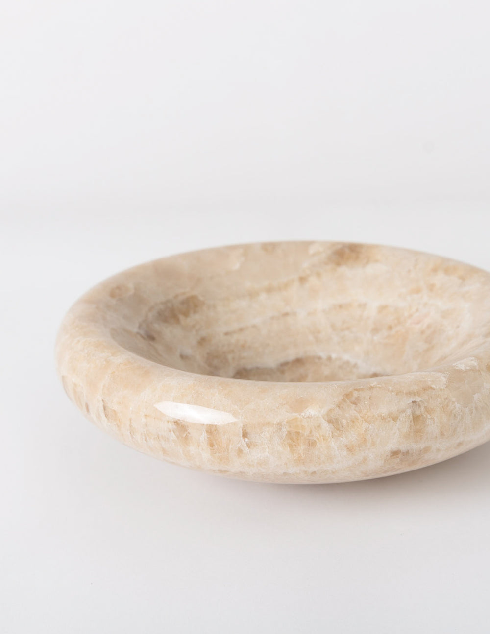 Medium Rounded Bowl, Cola Onyx Marble