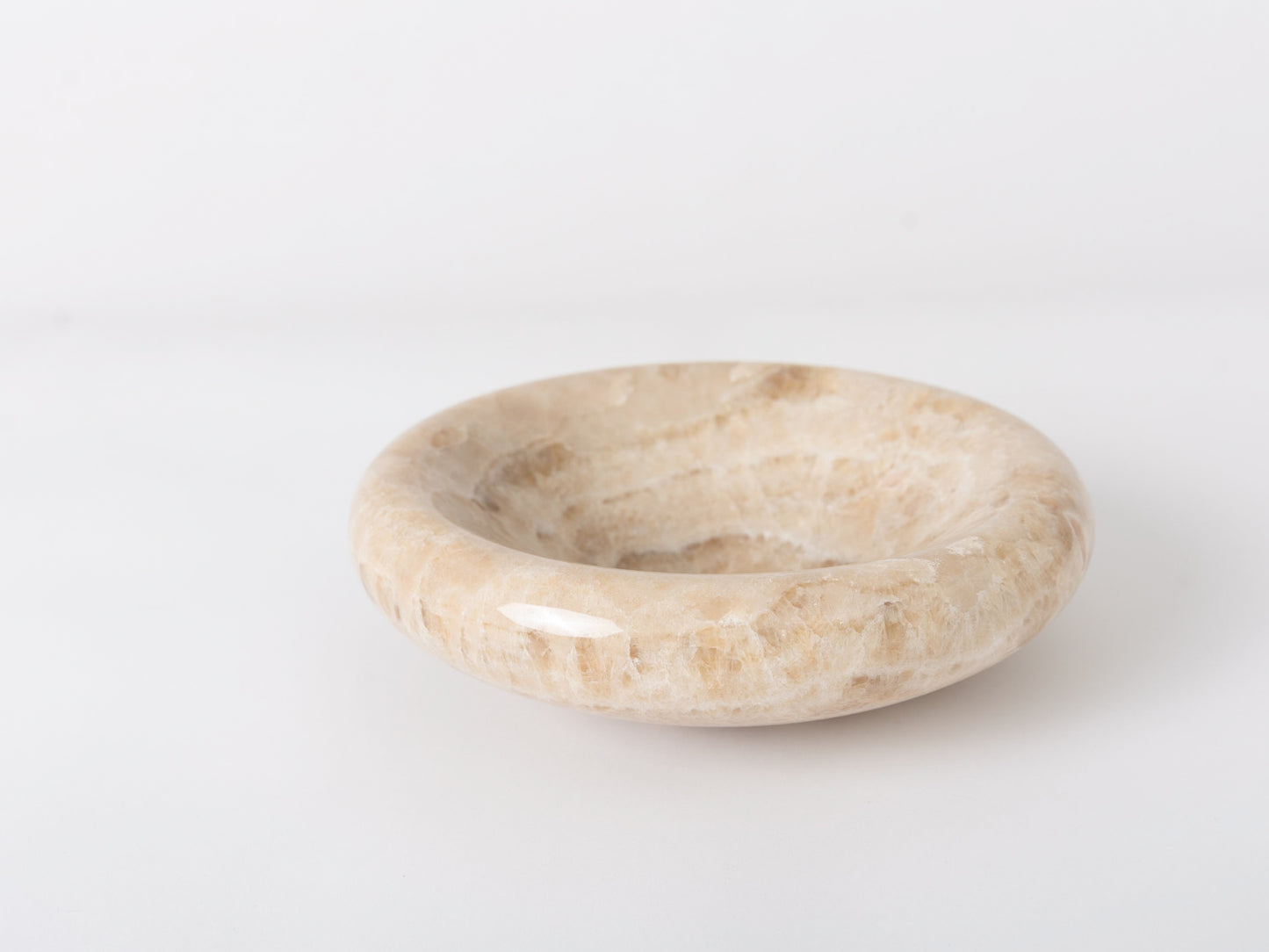 Medium Rounded Bowl, Cola Onyx Marble