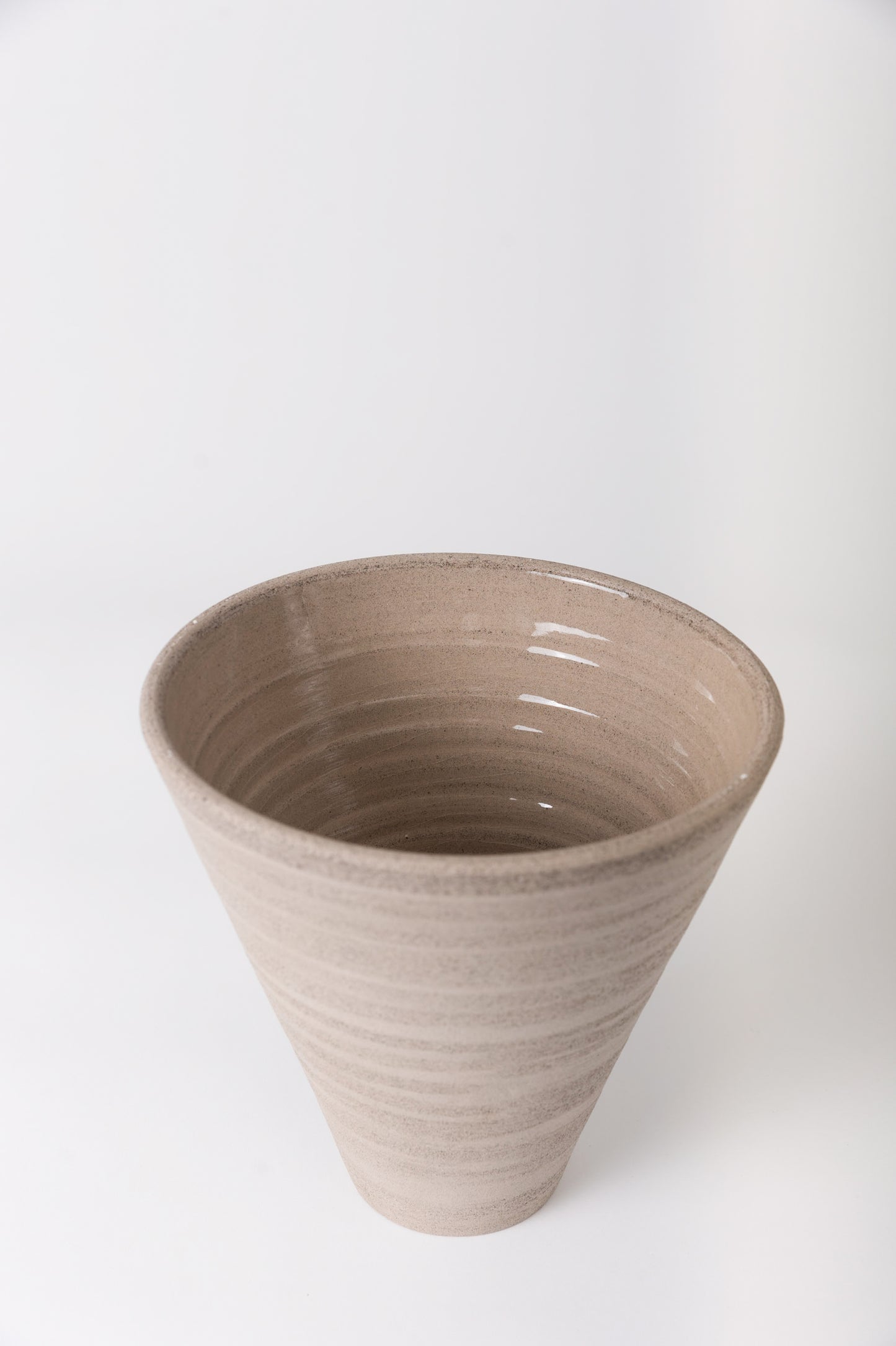 Ceramic Orchid Pot, Gray