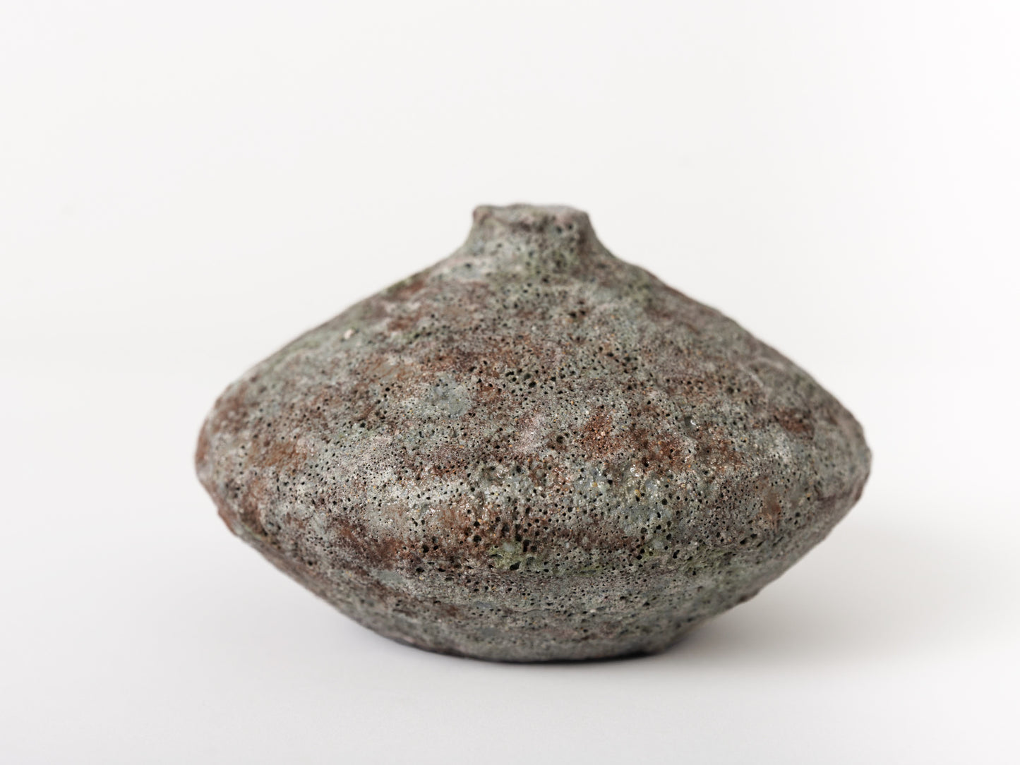 Ceramic Lava Vase, Rust