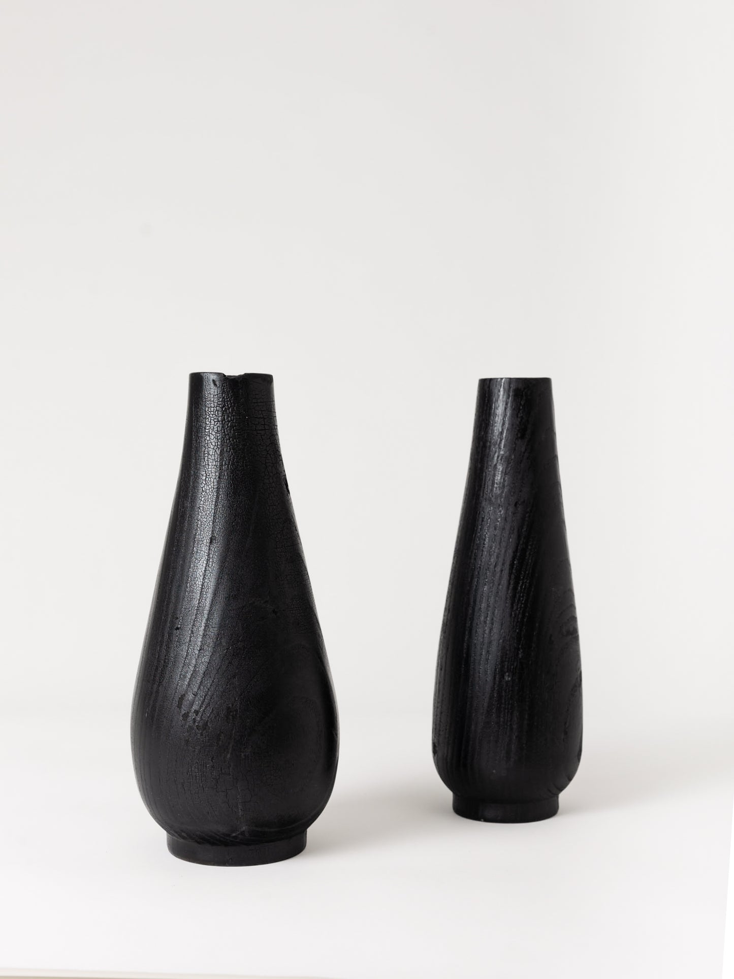 Burnt Wood Vase, Wide