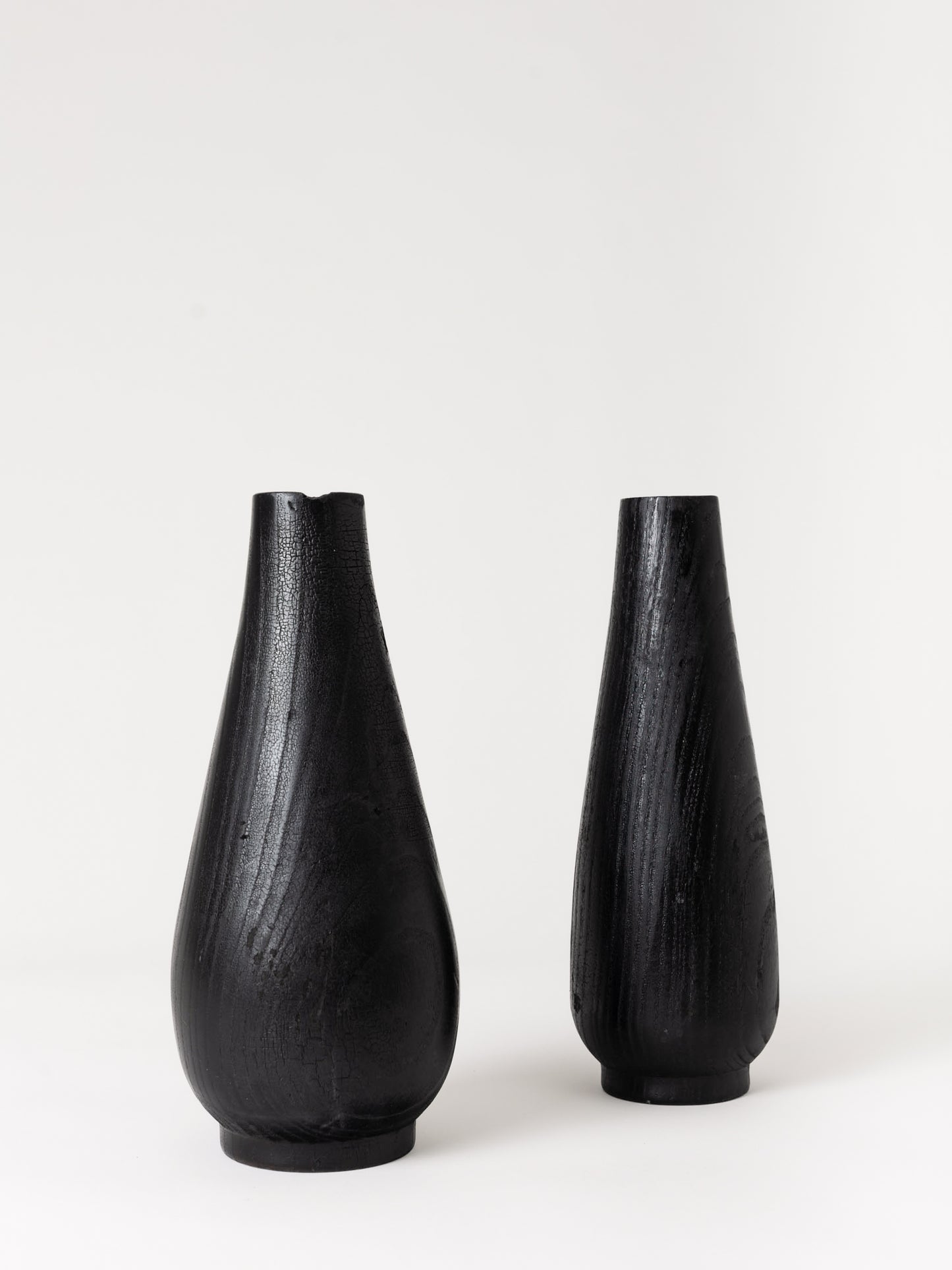 Burnt Wood Vase, Narrow