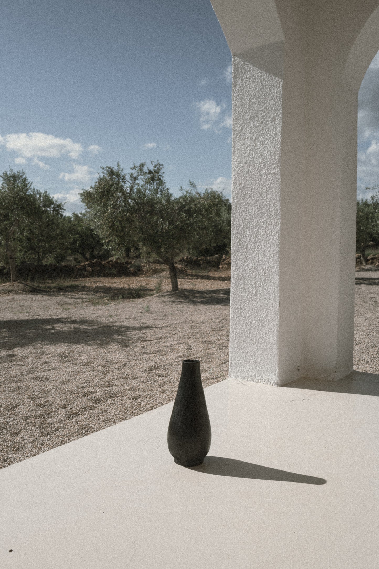 Burnt Wood Vase, Wide