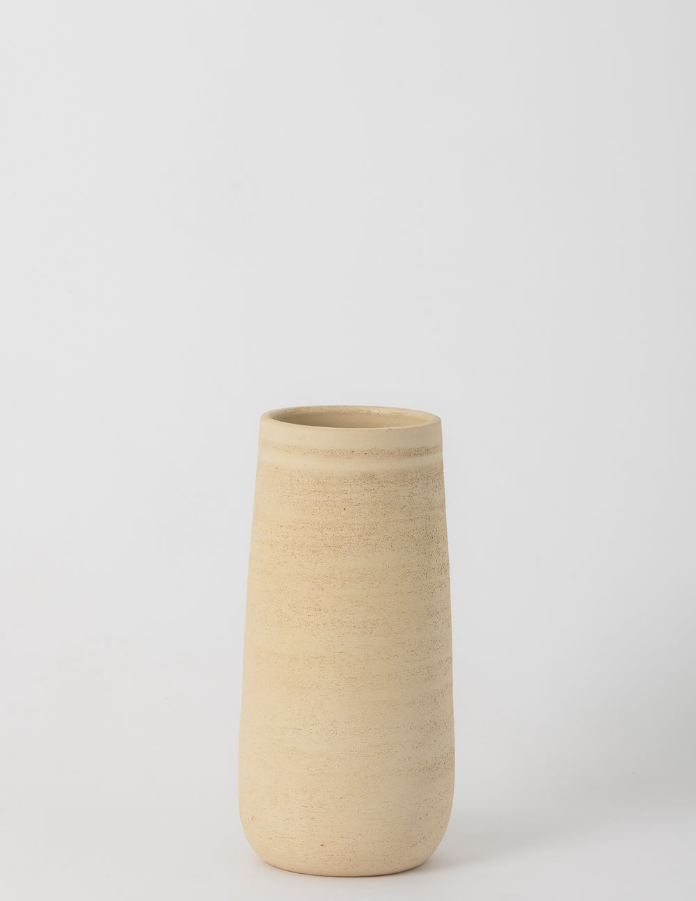 Tall Ceramic Vase, Cream