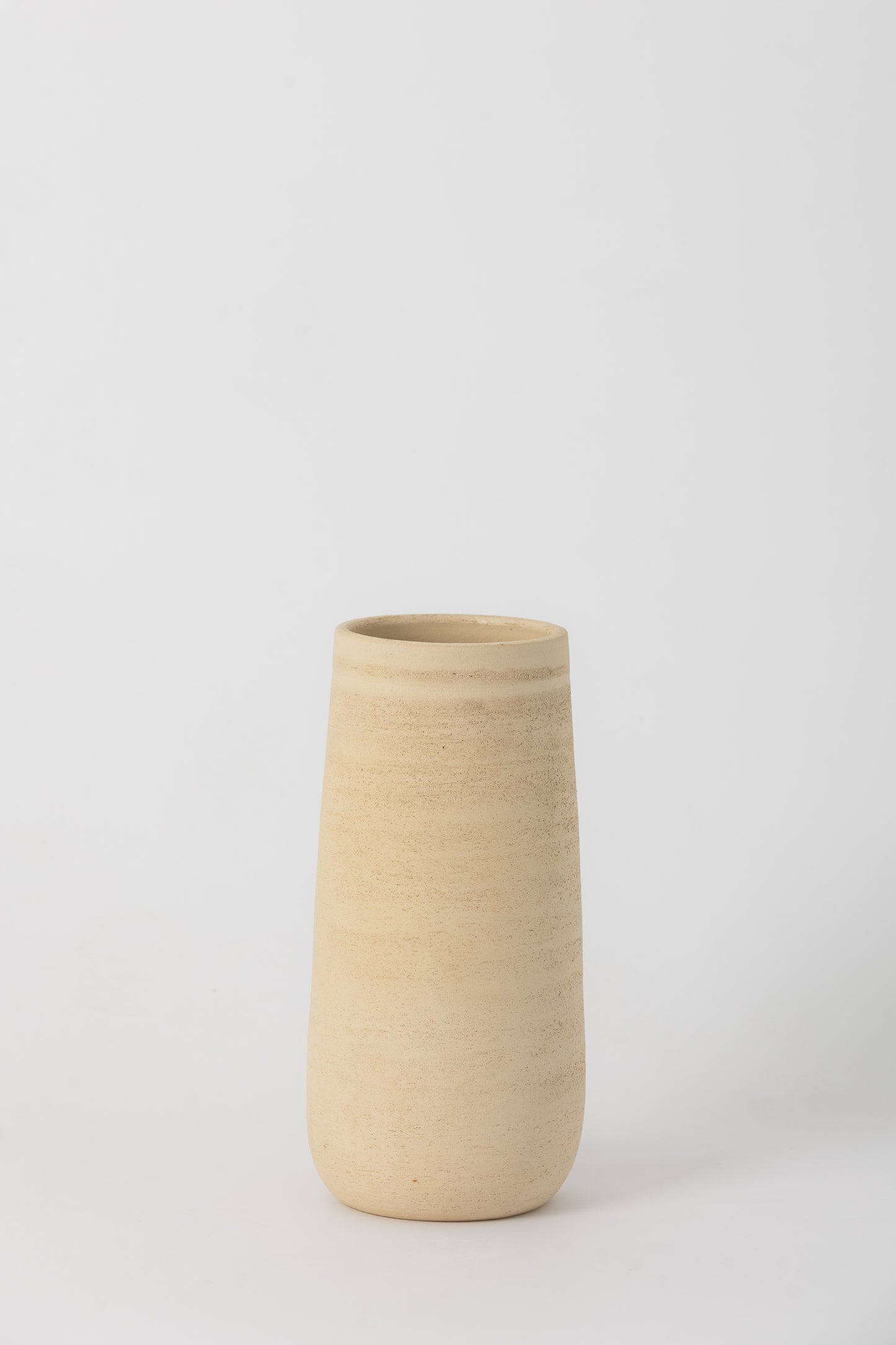 Tall Ceramic Vase, Cream