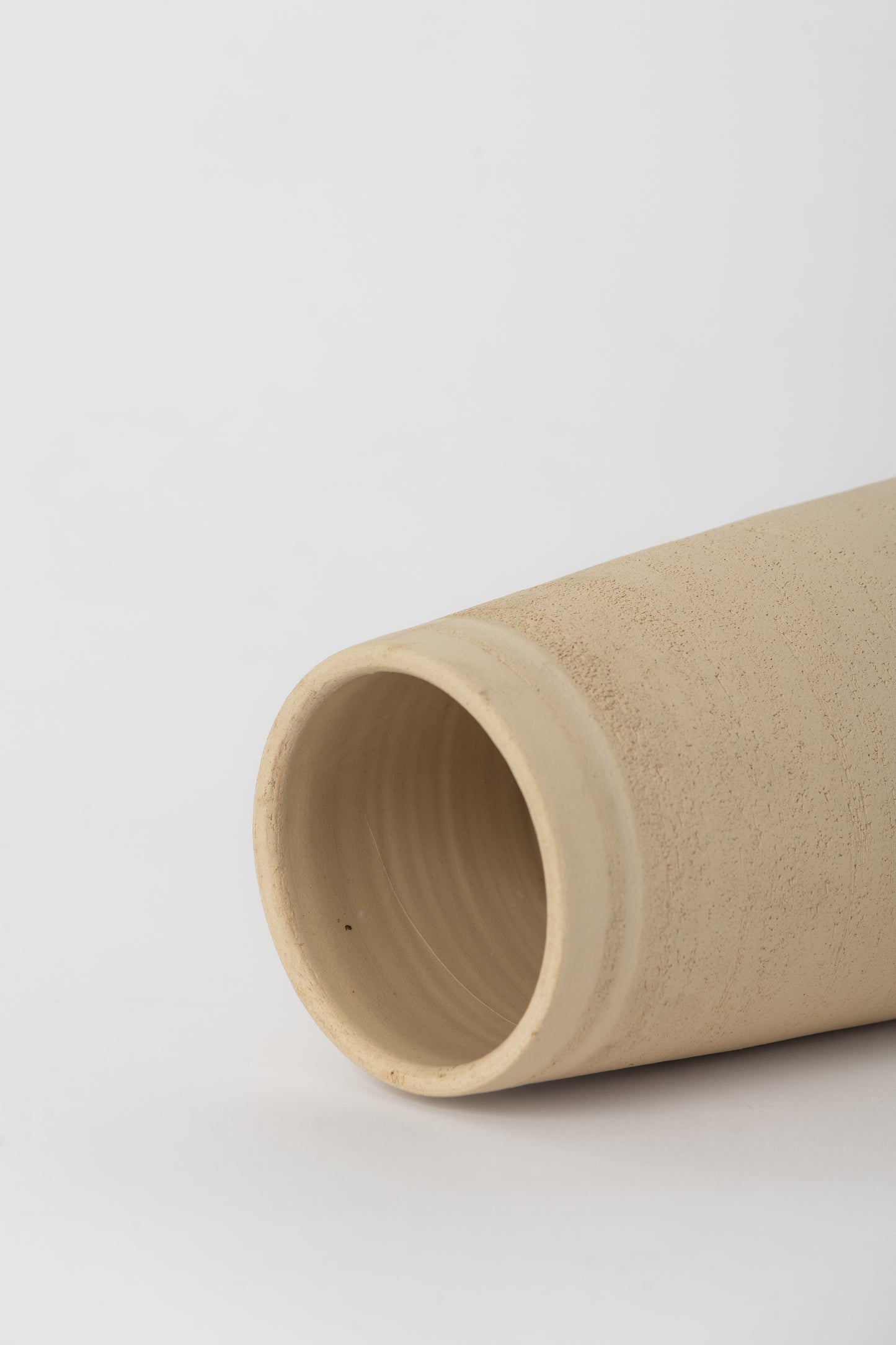 Tall Ceramic Vase, Cream
