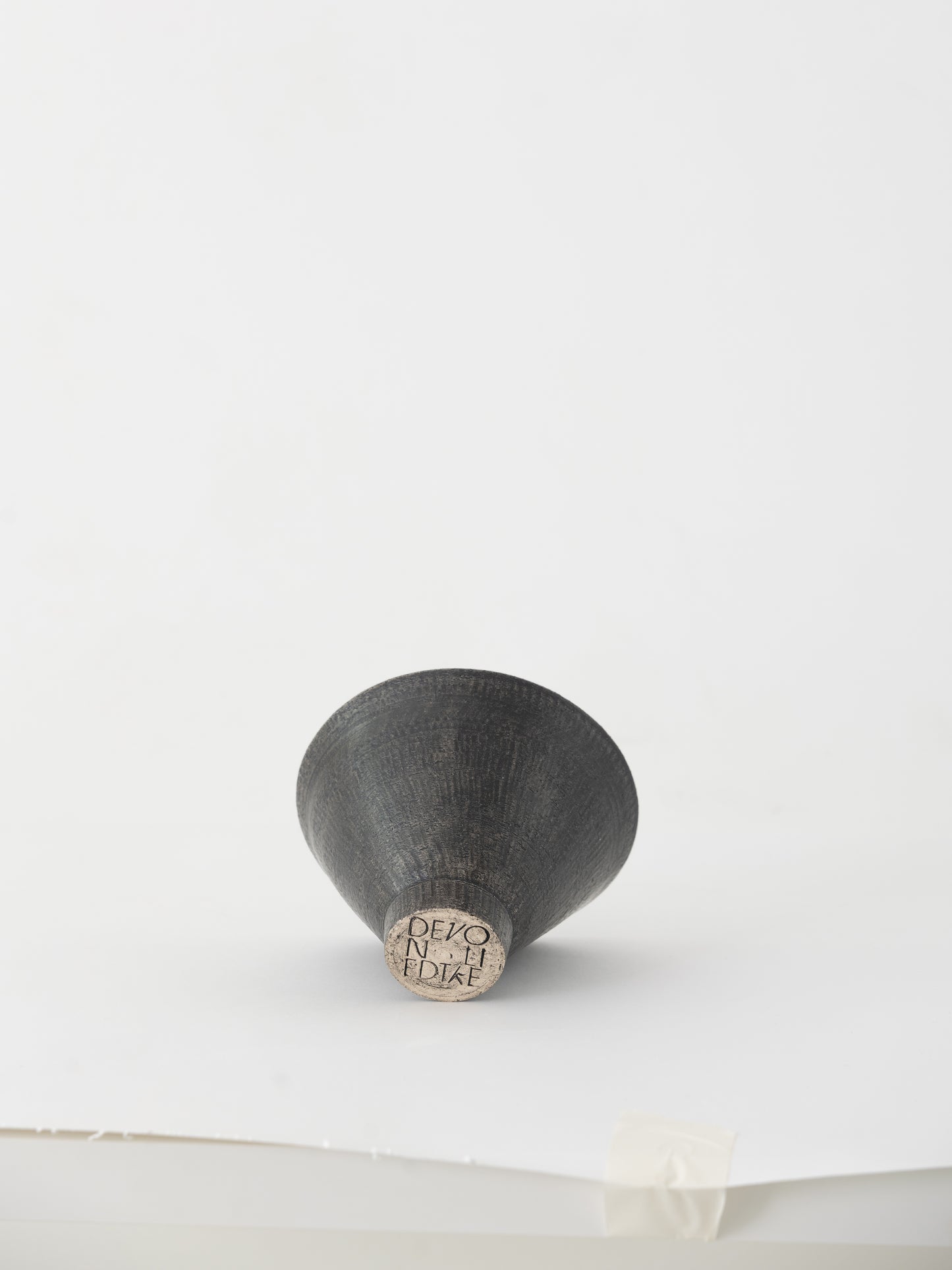 Medium Ceramic Pedestal Bowl, Black
