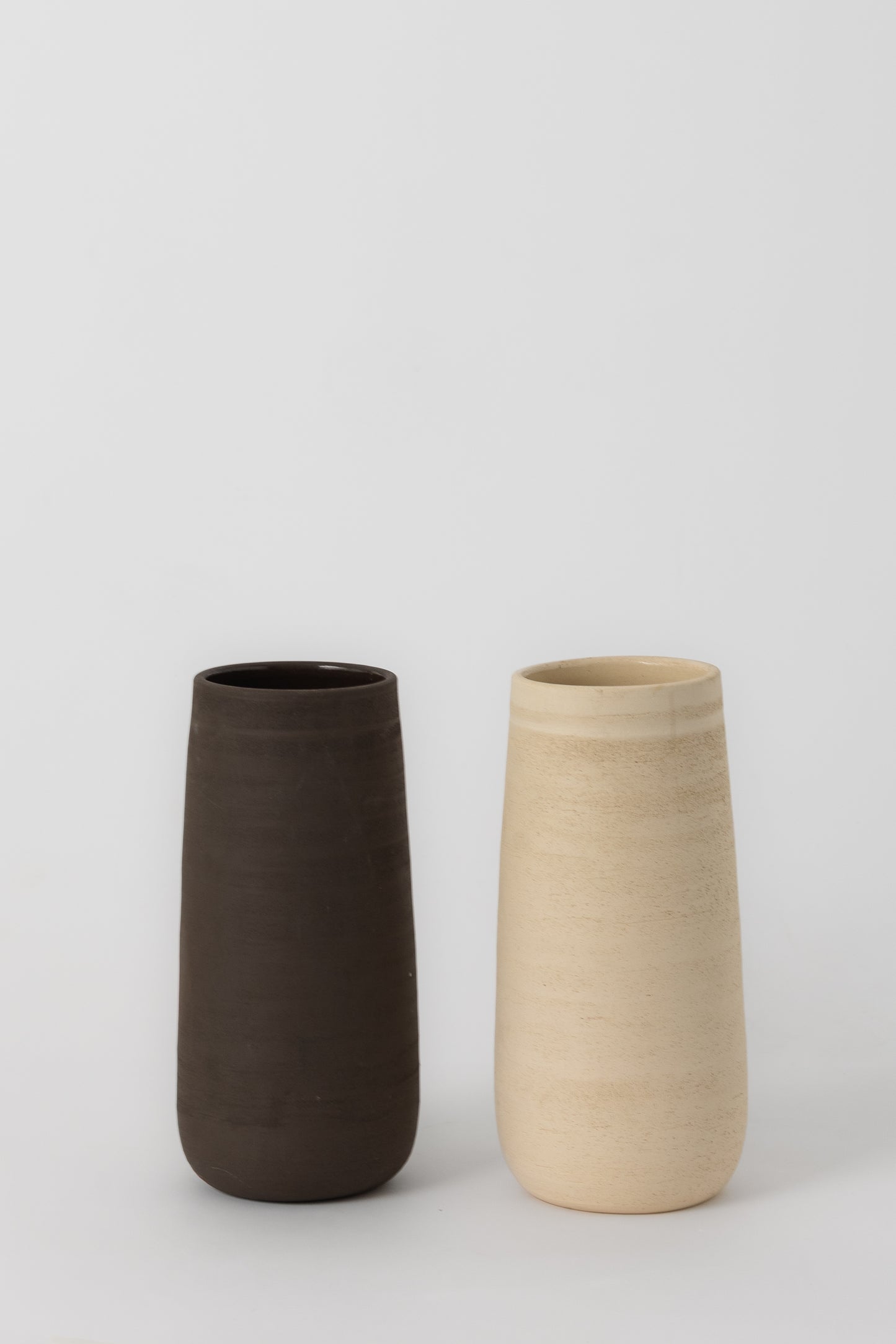 Tall Ceramic Vase, Brown