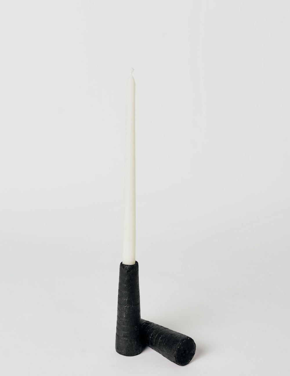 Burnt Wood Candle Holder, Small