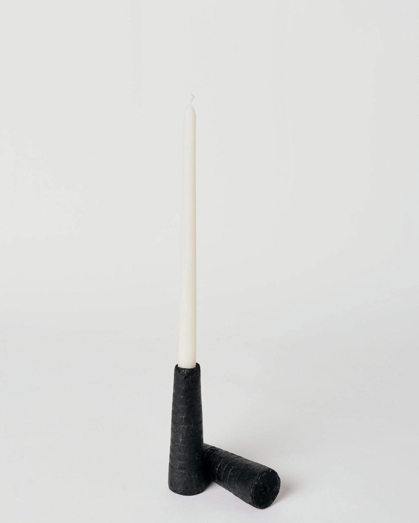 Burnt Wood Candle Holder, Small