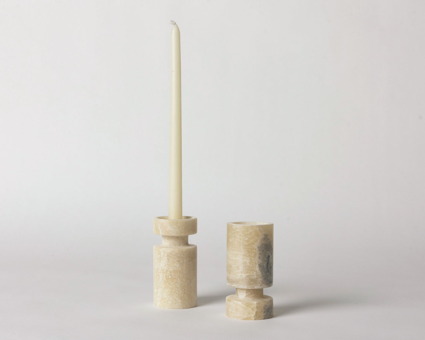 Vase/Candle Holder, Onyx Marble