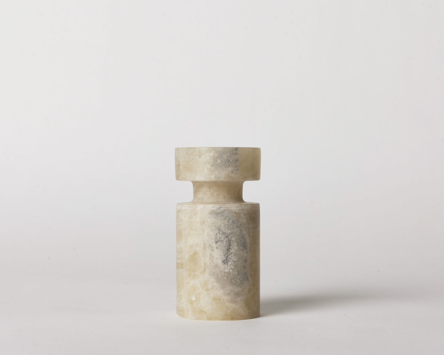 Vase/Candle Holder, Onyx Marble