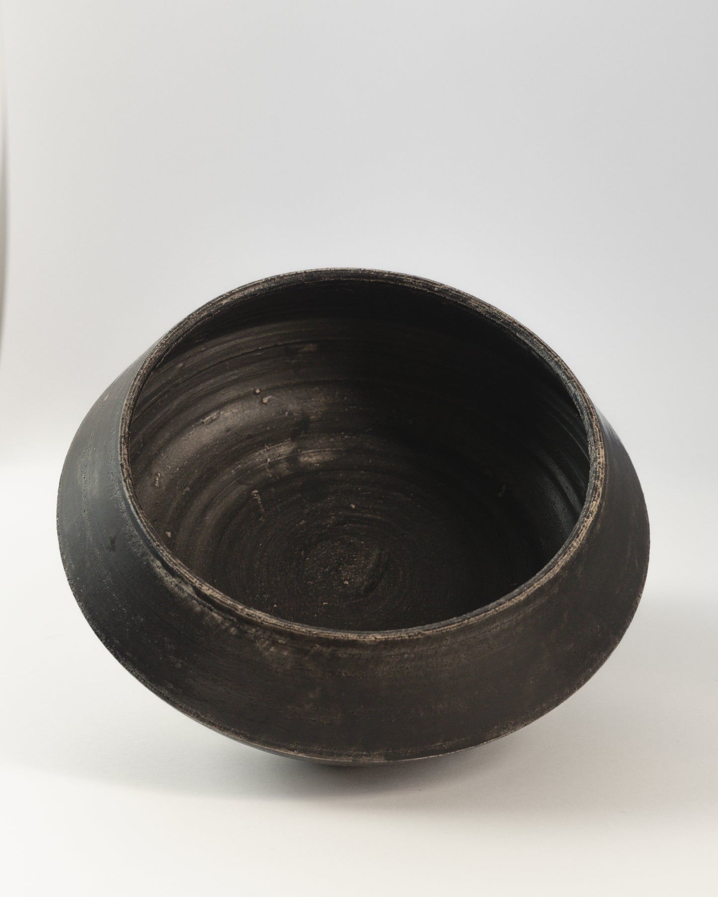 Tall Angular Catchall Bowl, Black