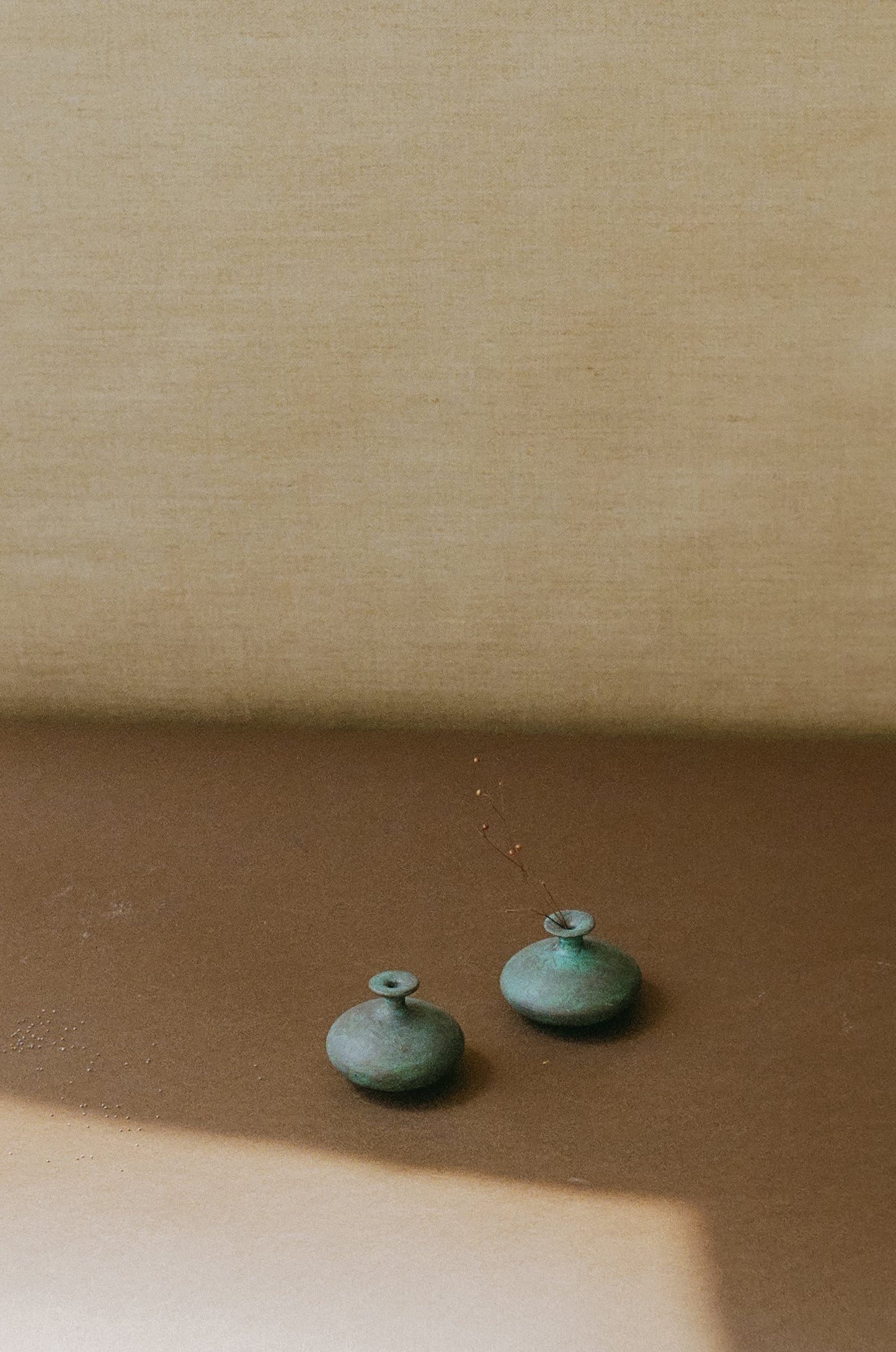 Ceramic Mini Vase, Verdigris