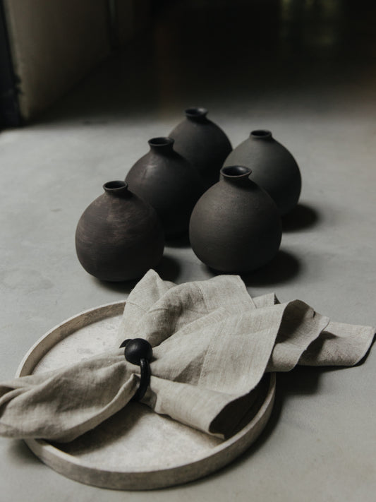 Ball Napkin Ring, Black