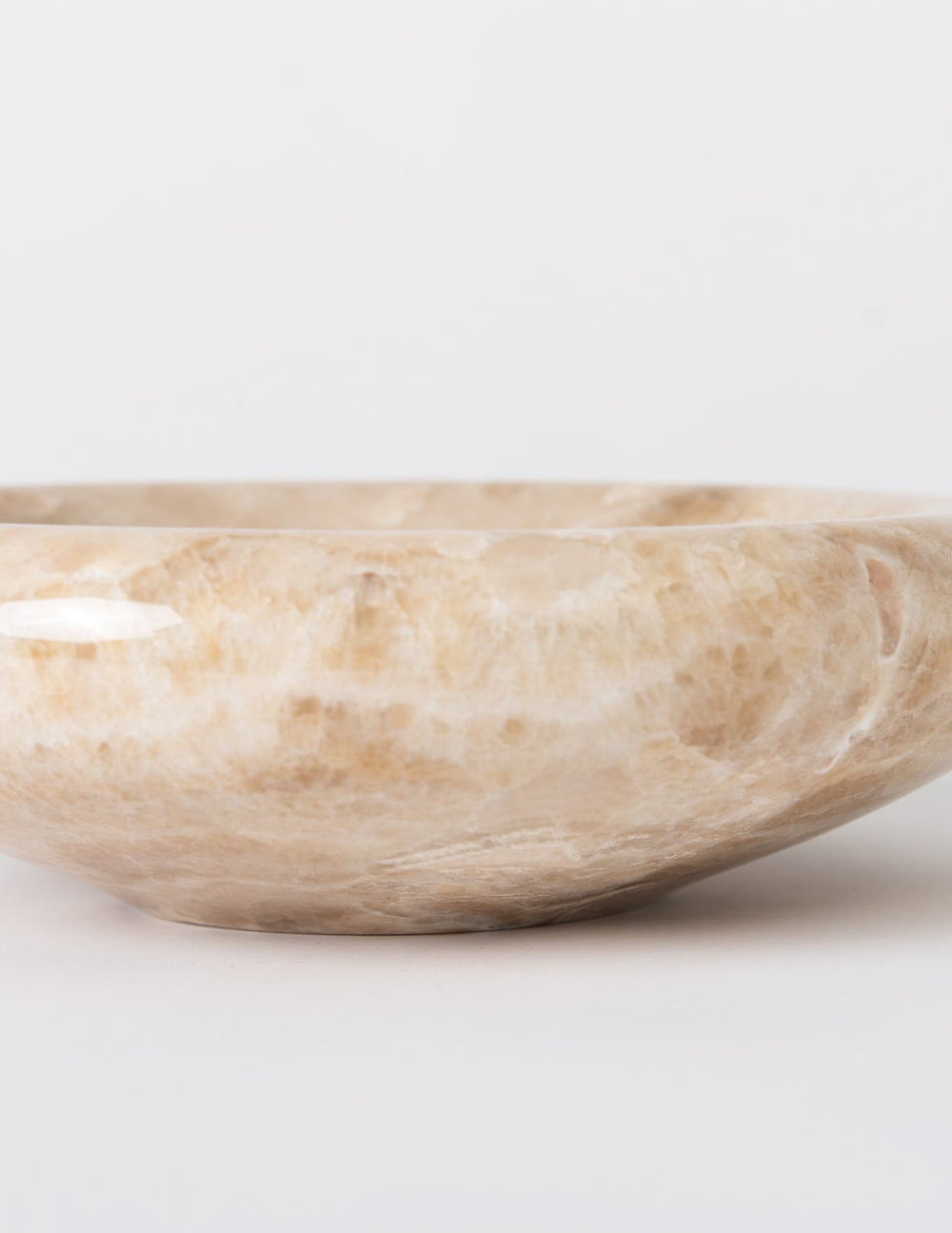 Medium Rounded Bowl, Cola Onyx Marble