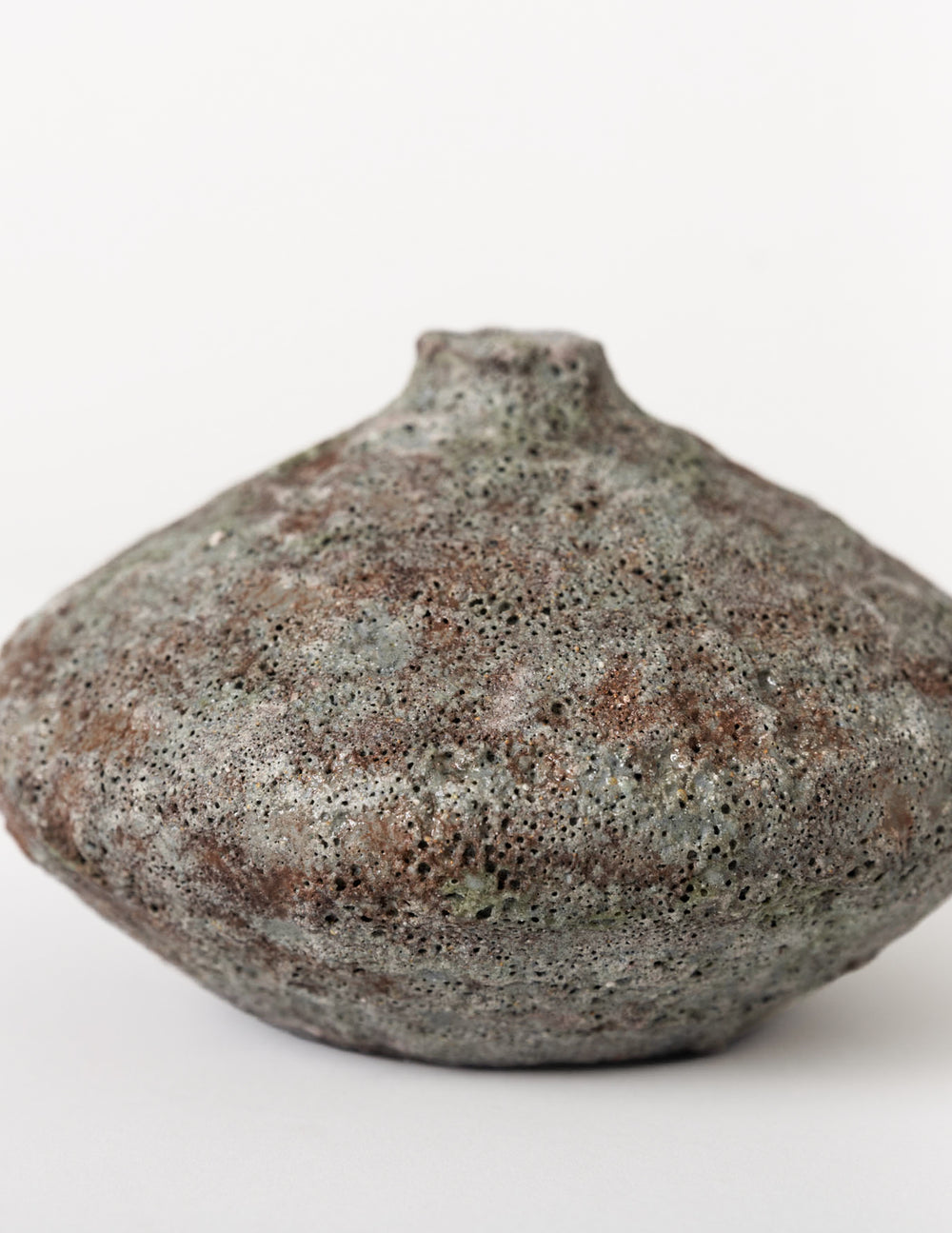 Ceramic Lava Vase, Rust