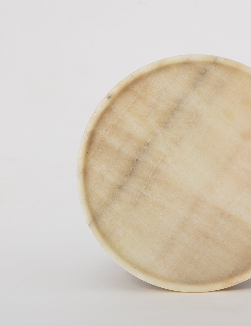 Round Tray, Onyx Marble