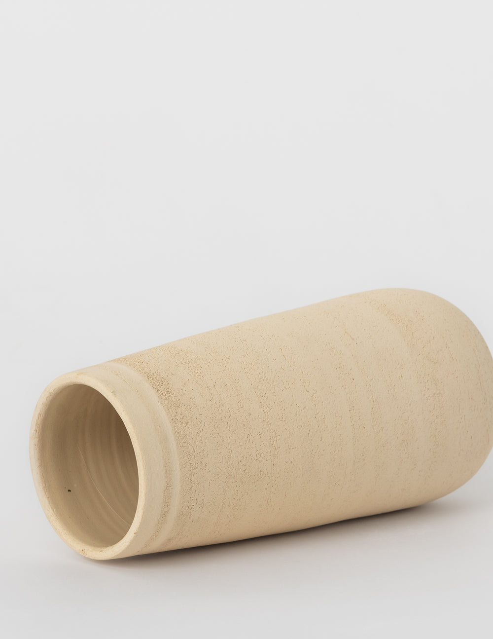 Tall Ceramic Vase, Cream