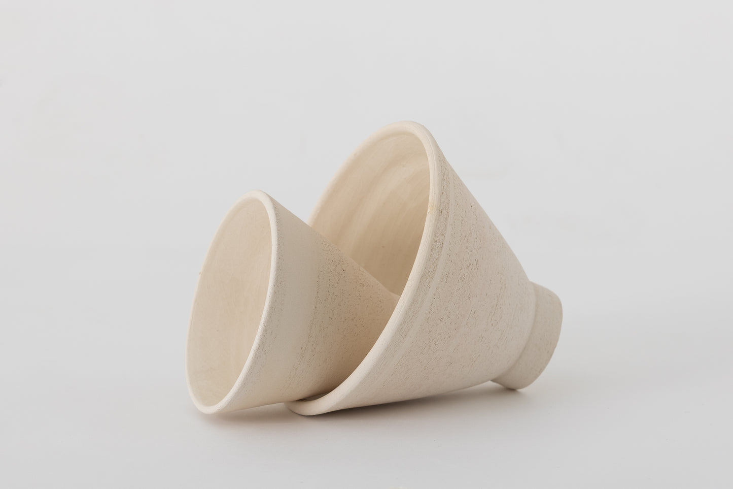 Medium Ceramic Pedestal Bowl, Cream
