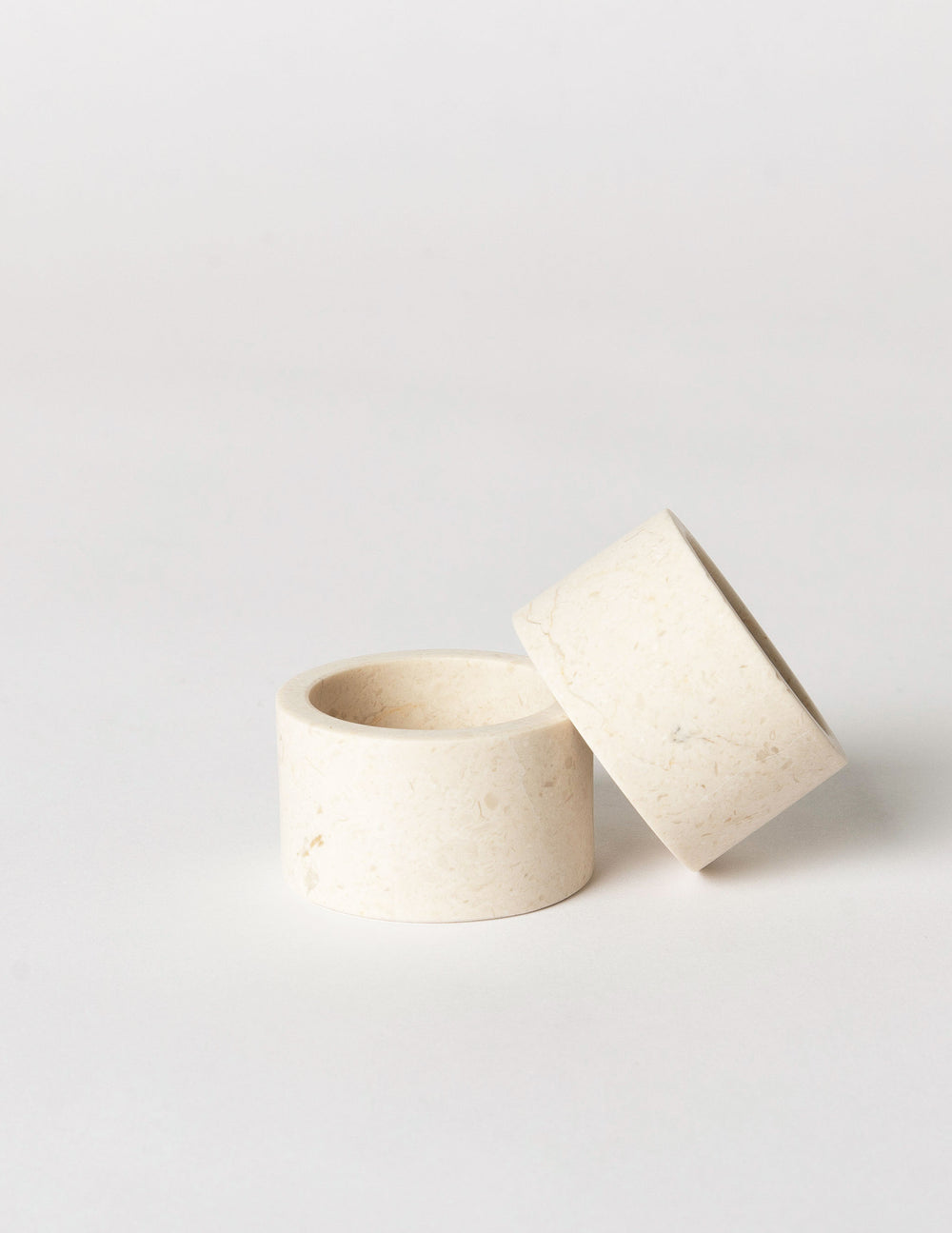 Napkin Ring, Crema Marfil Marble