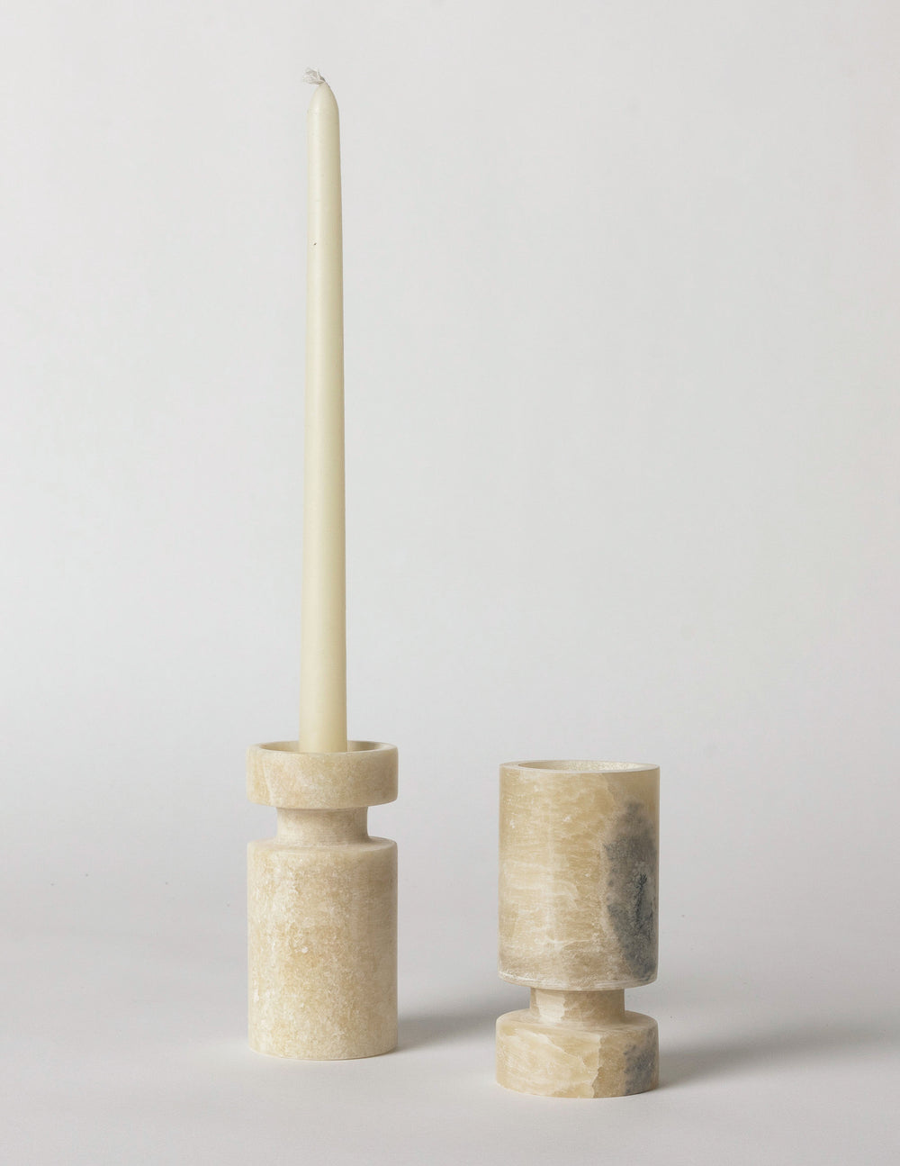 Vase/Candle Holder, Onyx Marble